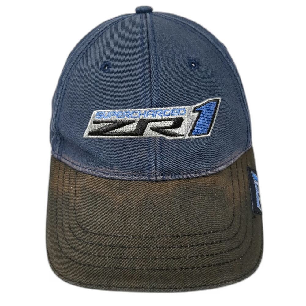 Center Stage Headwear ZR1 Supercharged Hat Blue One Size Strapback Baseball Cap